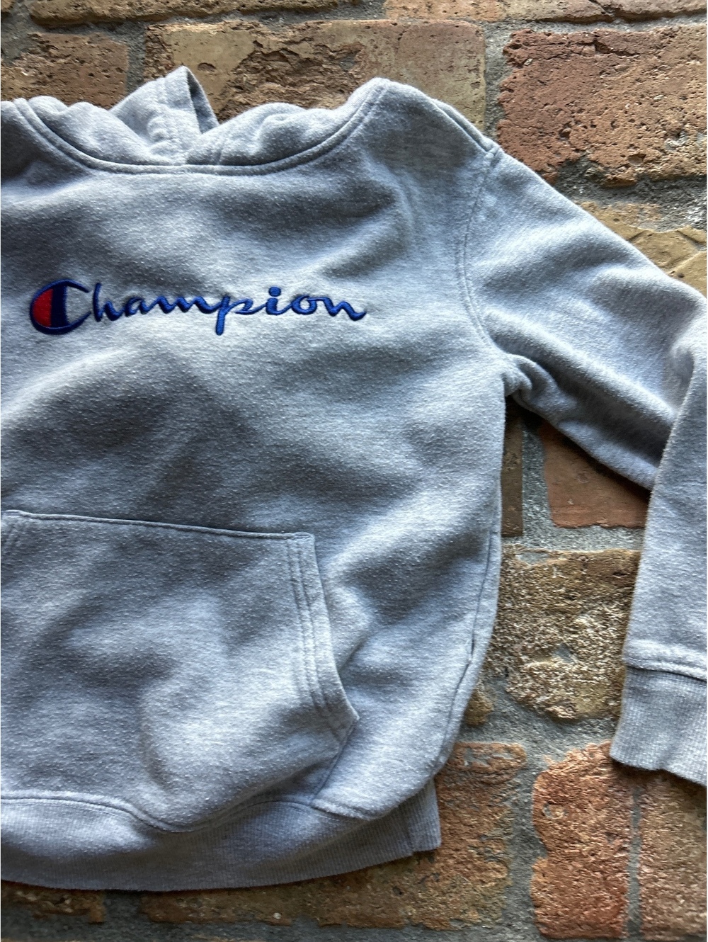 Champion Gray Pullover Hoodie for Kids